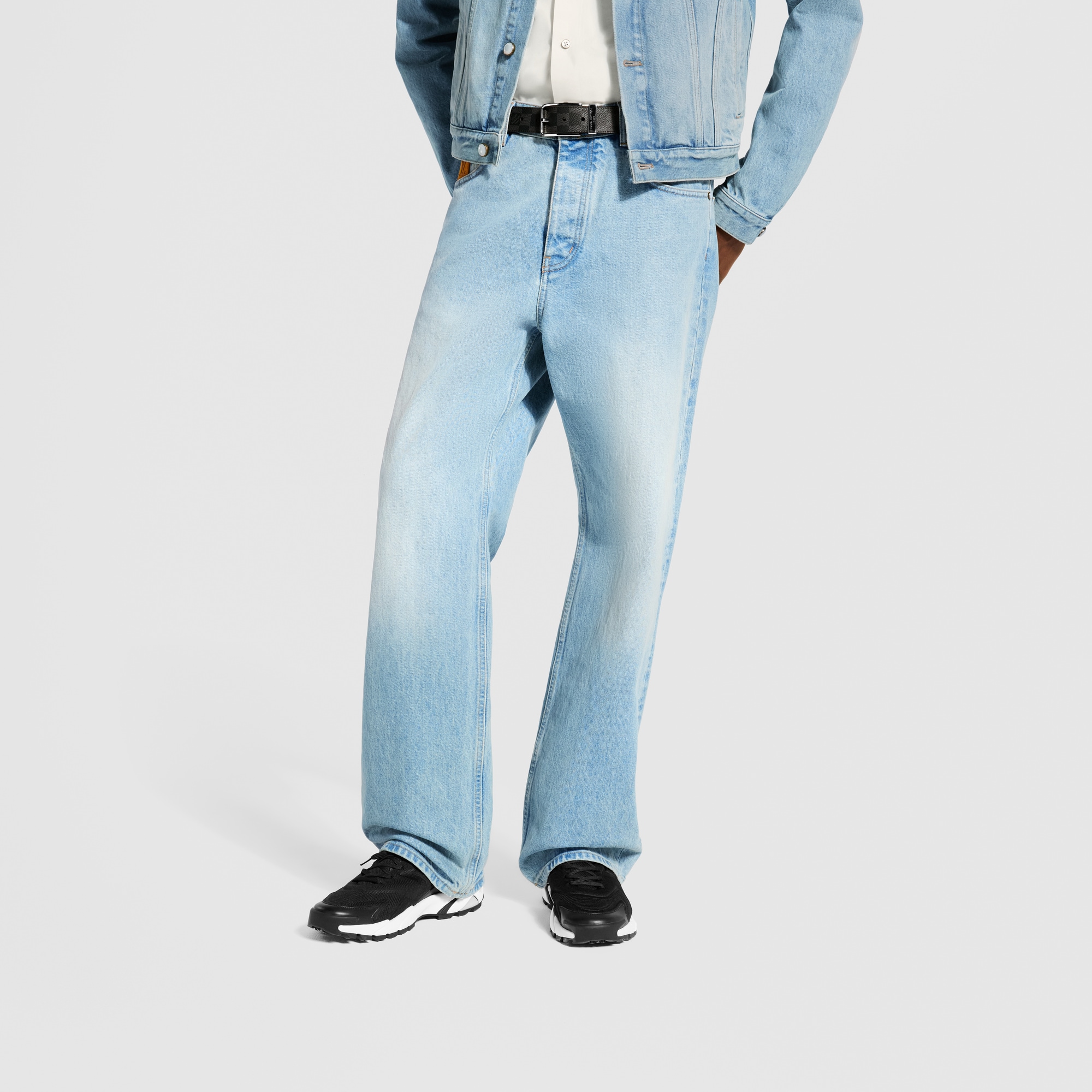 Wide Leg Fit Denim Pants - Men - Ready-to-Wear | LOUIS VUITTON ®